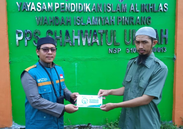 WIZ Pinrang Bantu Masjid Ponpes Shahwatul Ummah