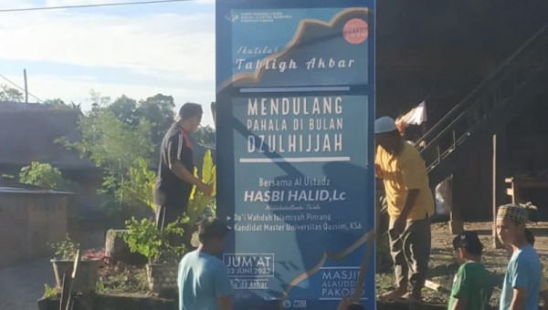 Masjid Alaudin Pakoro Terpilih Jadi Tempat TA Zulhijjah